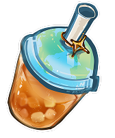 Illustrated bubble tea